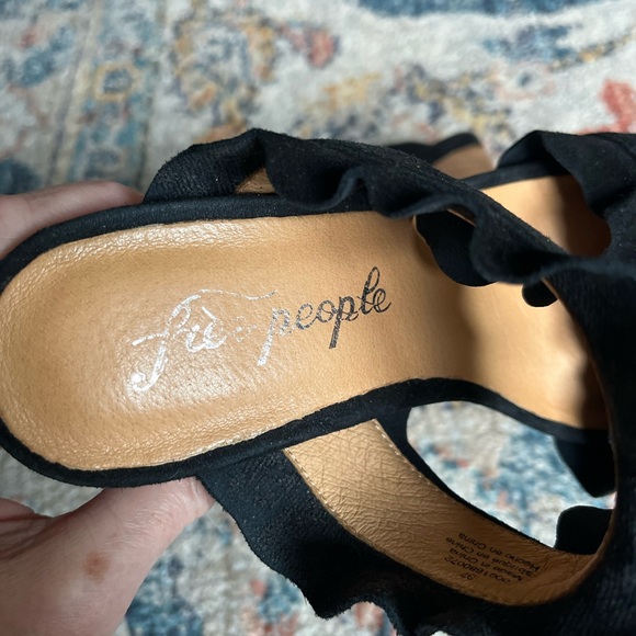 Free People Strappy Block Heel Mules, Size 37/7M - Picture 4 of 8